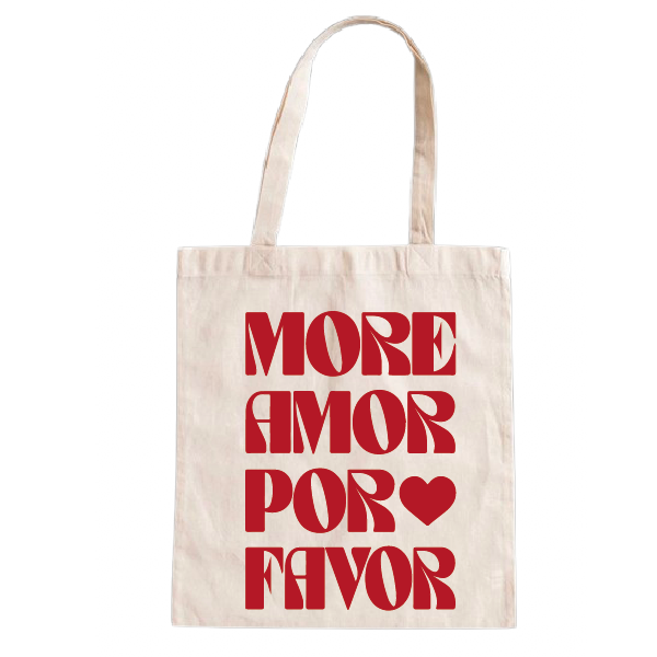 TOTEBAG MORE AMOR POR FAVOR